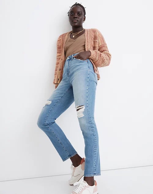 Madewell top distressed jeans
