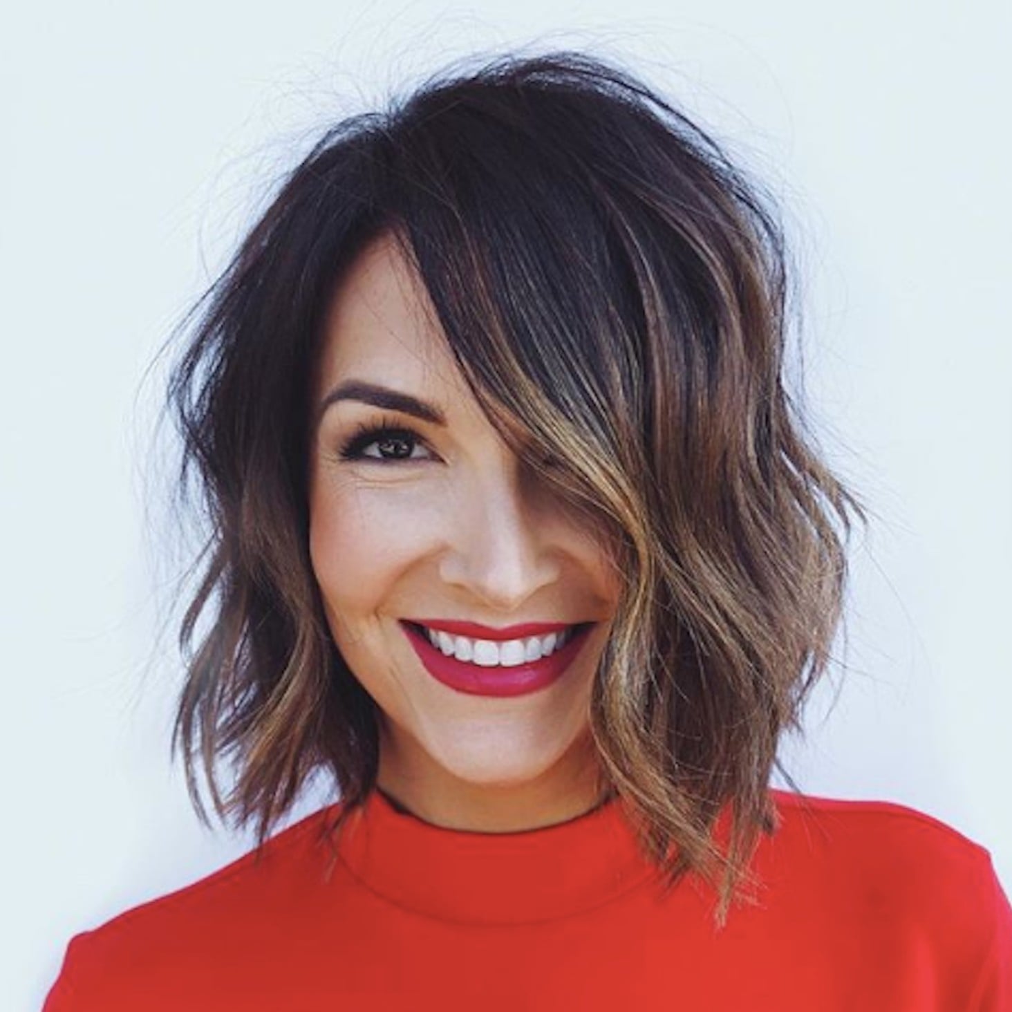 bob haircut with bangs 2019