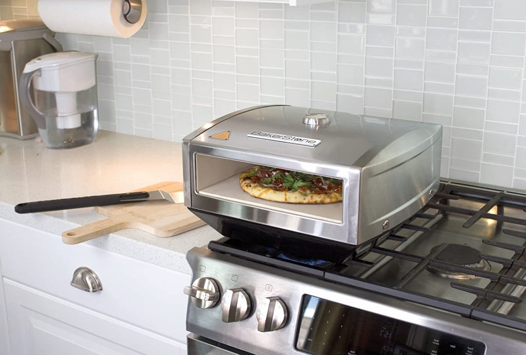 For Pizza: BakerStone Pizza Box, Gas Stove Top Oven (Stainless Steel)