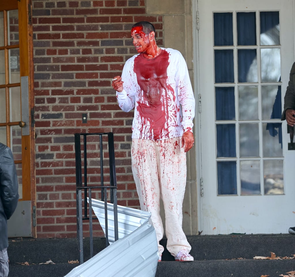 Pete Davidson Covered in Blood on the Set of The Home