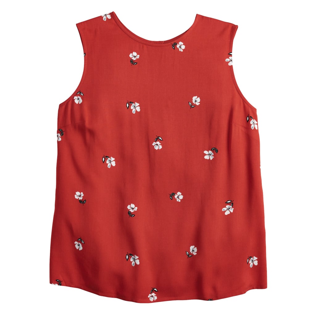 POPSUGAR Button-Back Tank