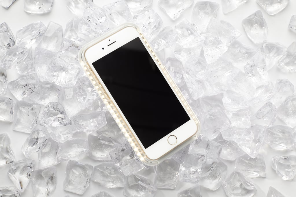 Front-lit phone case