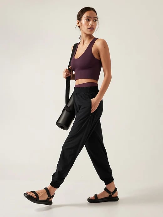 Athleta + Aurora Seamless Crop Polo Tank