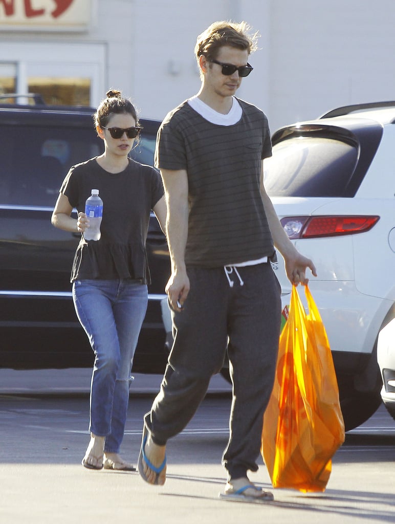 Rachel Bilson and Hayden Christensen at Toys "R" Us