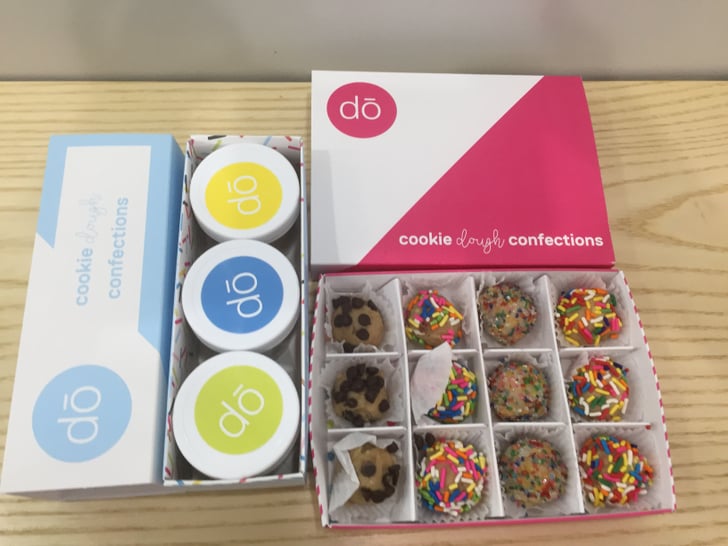 You can also get prepackaged dough to go Do Cookie Dough New York