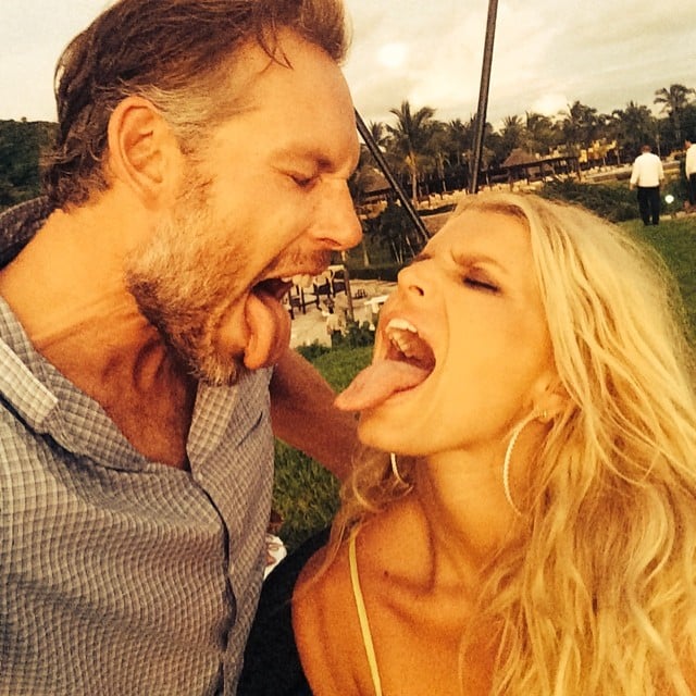 Jessica Simpson got silly with her husband, Eric Johnson.
Source: Instagram user jessicasimpson