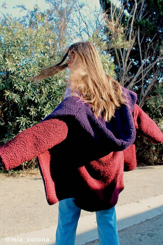 Carmella cozy reversible teddy coat top