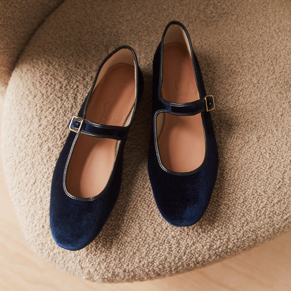 For Instant Glam: Velvet Mary Jane Flats