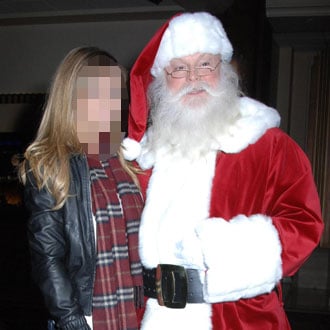 Pictures Of Celebrities With Santa Claus Father Christmas Popsugar Celebrity Uk