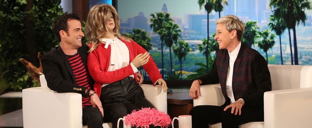 Justin Theroux on Ellen DeGeneres Show October 2015