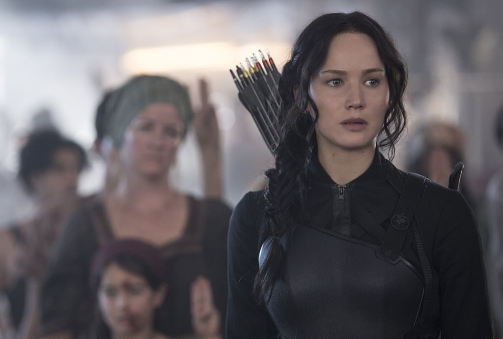 Katniss looks justifiably stressed.