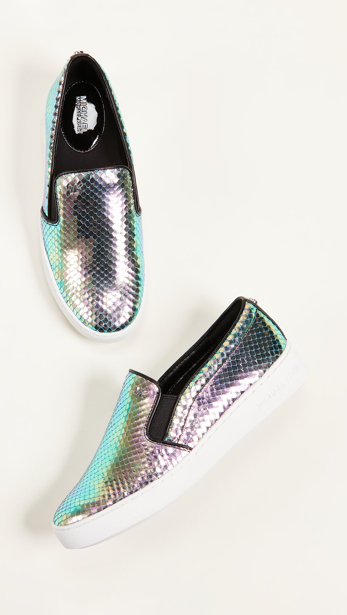 michael kors iridescent sneakers