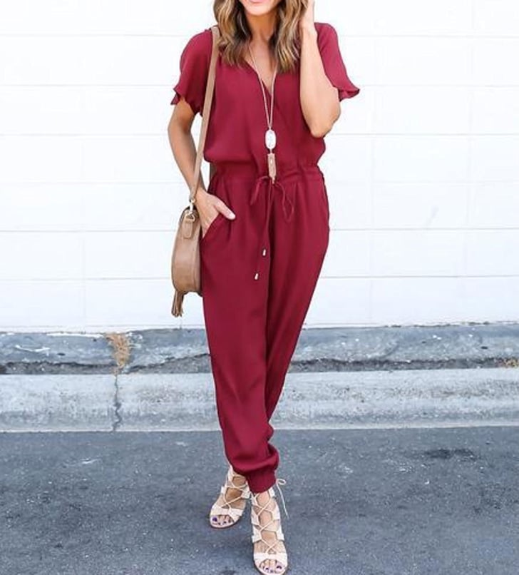 Ayiyo V-Neck Jumpsuit | Best Jumpsuits on Amazon | POPSUGAR Fashion ...