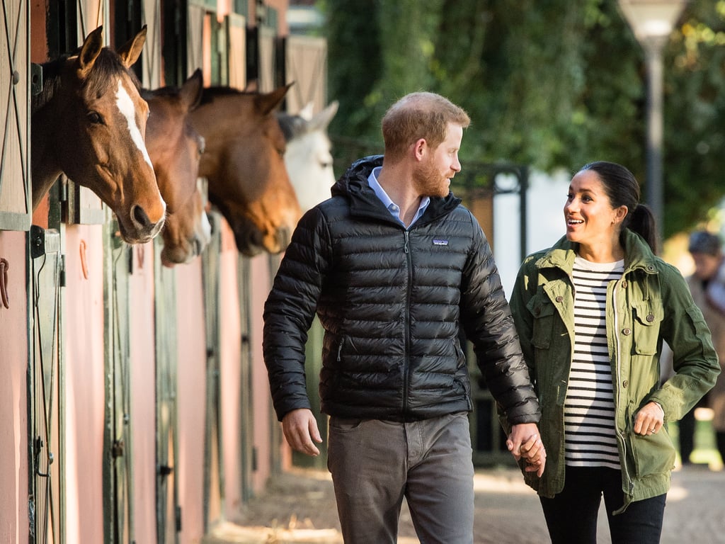 Meghan and Harry With Horses on Morocco Tour February 2019