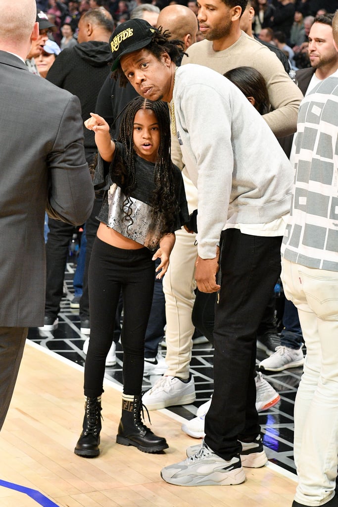 Blue Ivy Wore Fendi Boots to the Lakers Game With JAY-Z