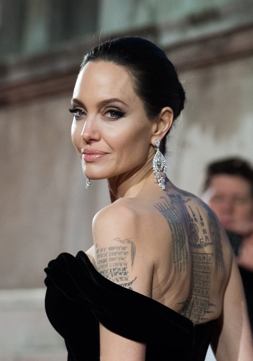 LONDON, ENGLAND - FEBRUARY 18:  Angelina Jolie  attends the EE British Academy Film Awards (BAFTAs) held at Royal Albert Hall on February 18, 2018 in London, England.  (Photo by Samir Hussein/WireImage)