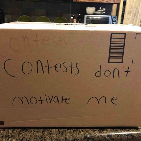 Boy Makes Contest Don't Motivate Me Valentines Box