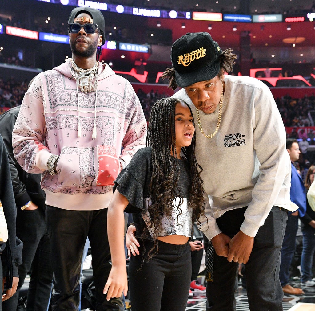 Watch Blue Ivy Meet LeBron James at the Lakers Game