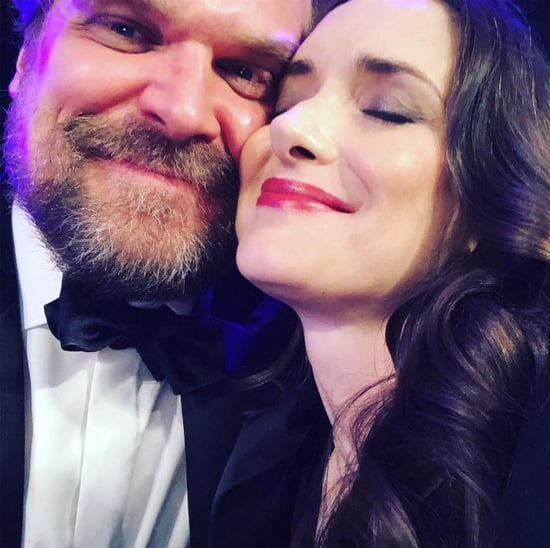 Winona Ryder and David Harbour at the 2018 SAG Awards
