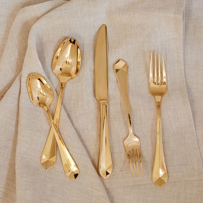 Geo Gold Flatware (79) Best Gold Flatware POPSUGAR Home Photo 10