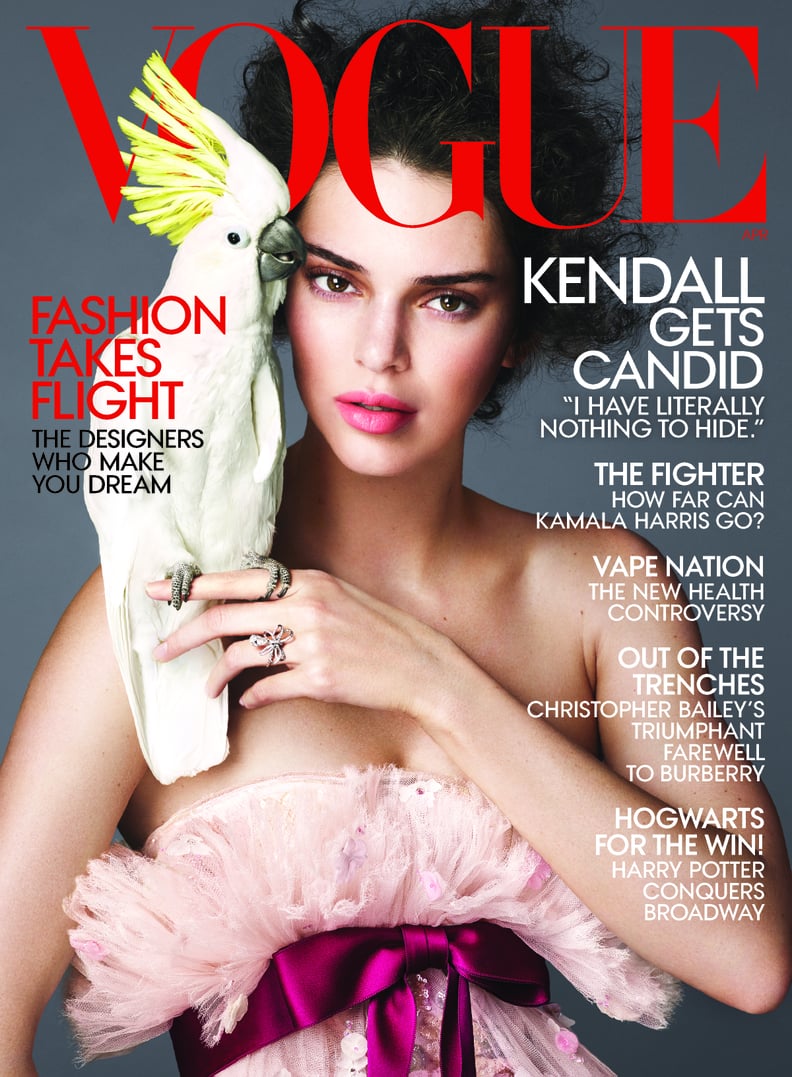 Kendall Jenner Vogue Cover April 2018 Popsugar Fashion