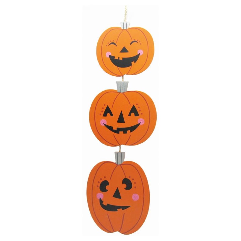 Triple Pumpkin Wooden Sign