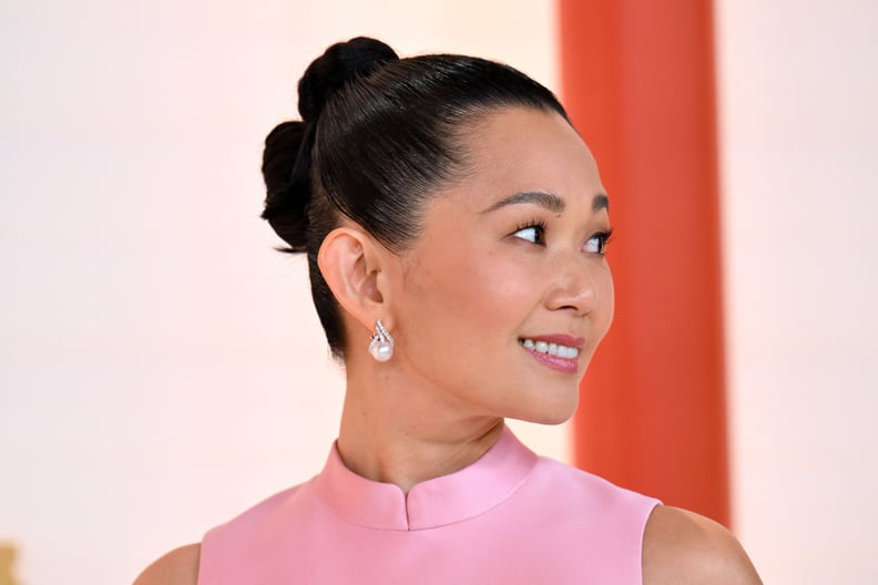 Hong Chau's Double-Bun Updo at the Oscars 2023