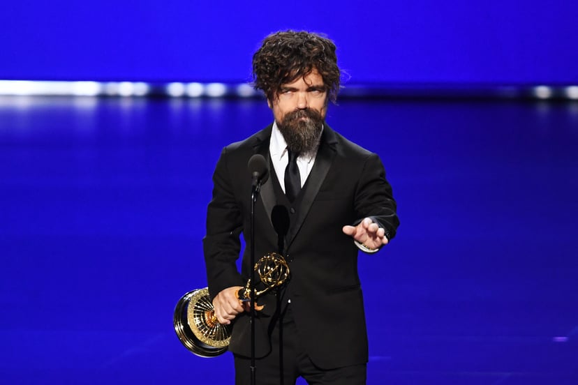 LOS ANGELES, CALIFORNIA - SEPTEMBER 22: Peter Dinklage accepts the Outstanding Supporting Actor in a Drama Series award for 'Game of Thrones' onstage during the 71st Emmy Awards at Microsoft Theater on September 22, 2019 in Los Angeles, California. (Photo