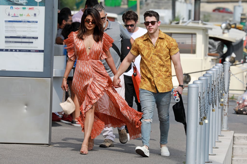 Priyanka Chopra Maxi Dress in Paris