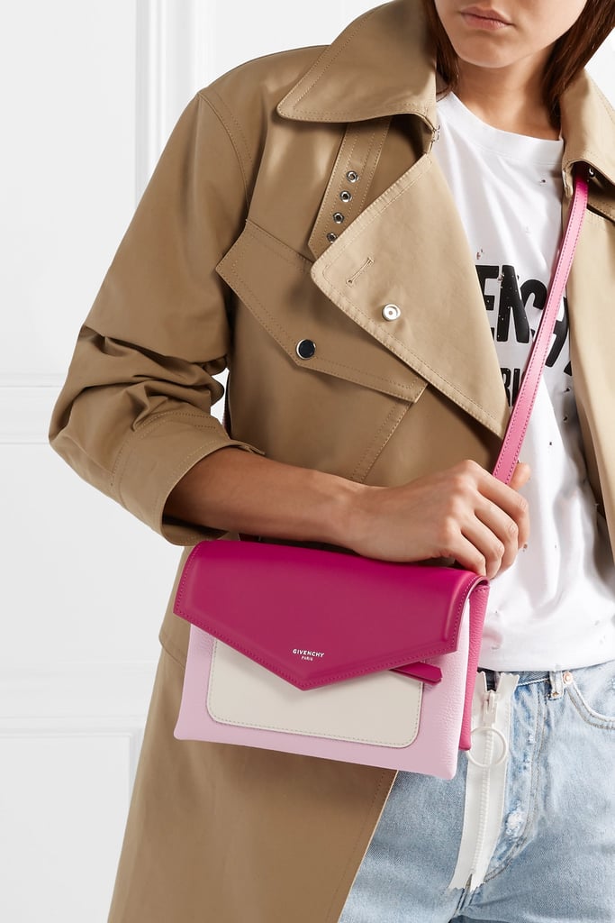 Givenchy Duetto Colorblock Leather Shoulder Bag