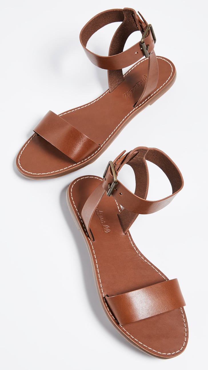 Madewell The Boardwalk Ankle Strap Sandals Best Neutral Sandals For