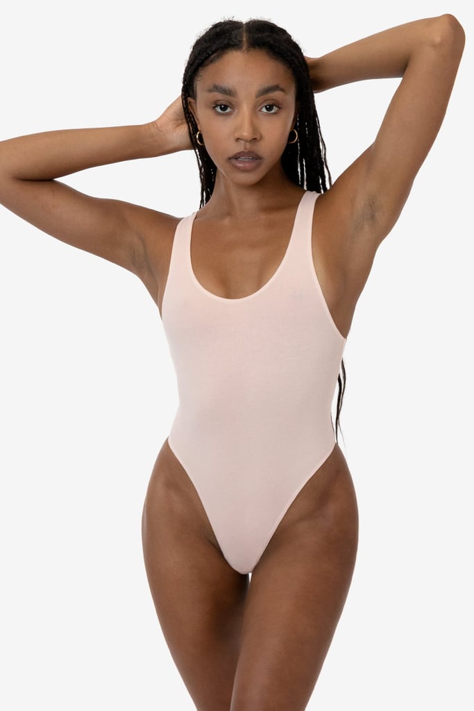 LA Apparel Garment Dye Tank Thong Bodysuit