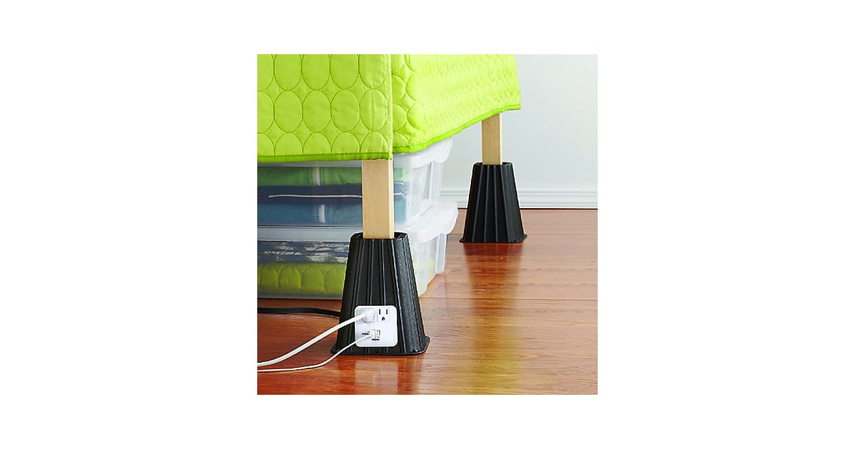 Bed Risers With USB Charger MustHave Dorm Room Decor Essentials