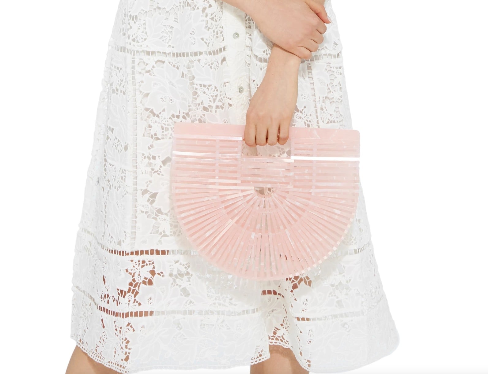 Cult Gaia Pink Basket Bag POPSUGAR Fashion