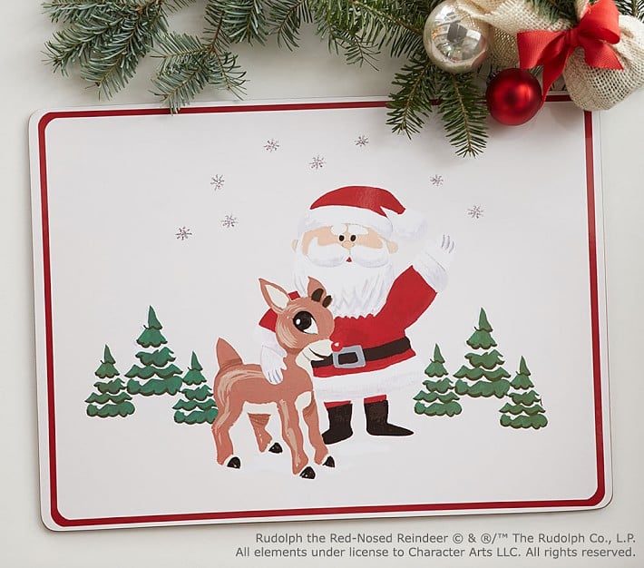Rudolph The Red Nosed Reindeer Placemat 26 Essential Decorations