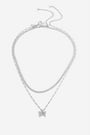 Topshop Butterfly Multirow Necklace