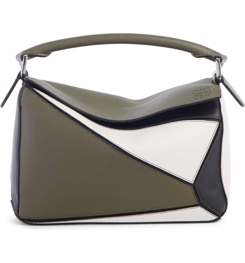 Loewe Small Puzzle Colorblock Leather Bag