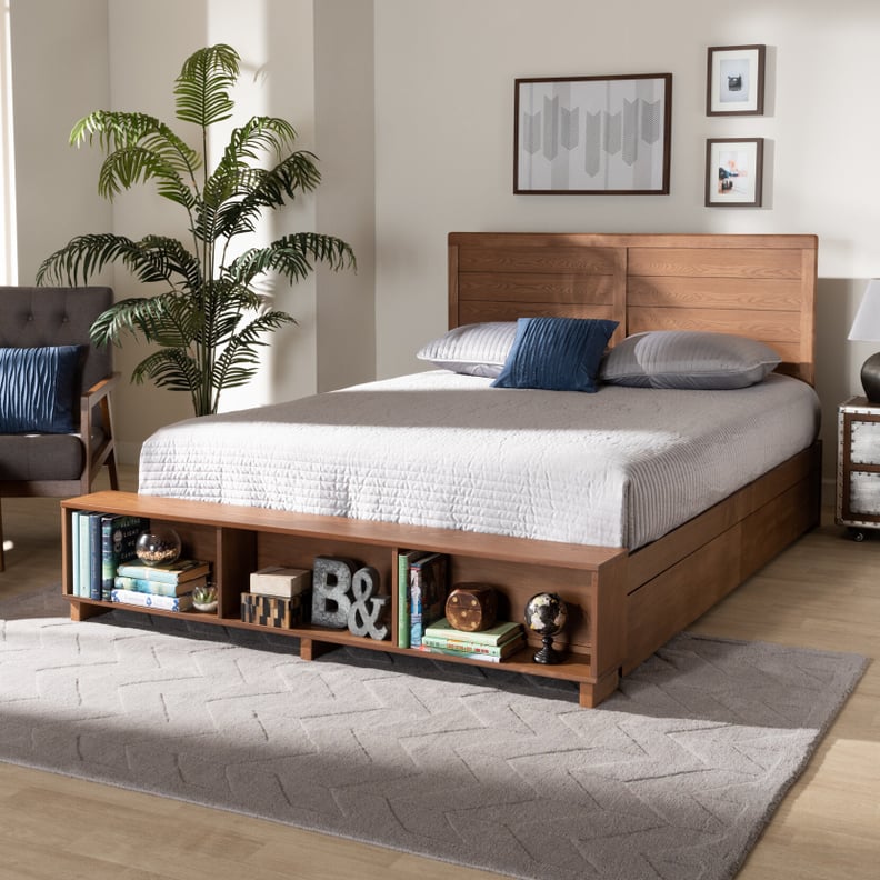A Wood Bed Frame: Damilya Low Profile Platform Bed