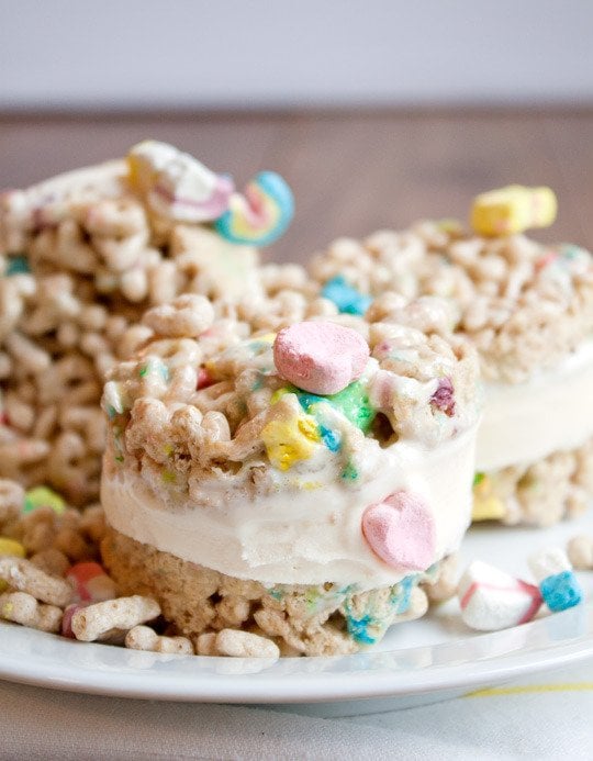 Lucky Charms Ice Cream Sandwiches