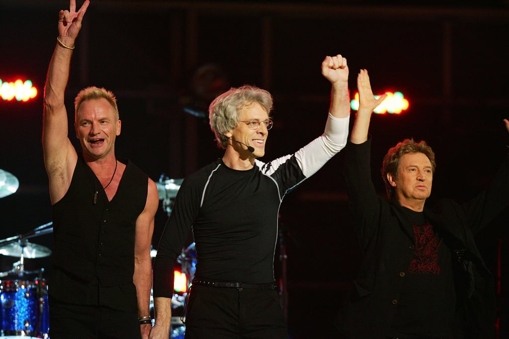 The Police reunited on stage.