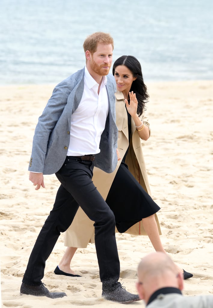 Meghan Markle Black Club Monaco Dress on the Beach 2018