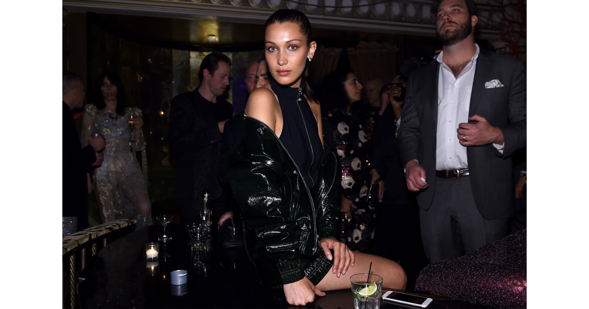 Bella Hadid Leather Outfit at Naomi Campbell's Party 2016 | POPSUGAR ...