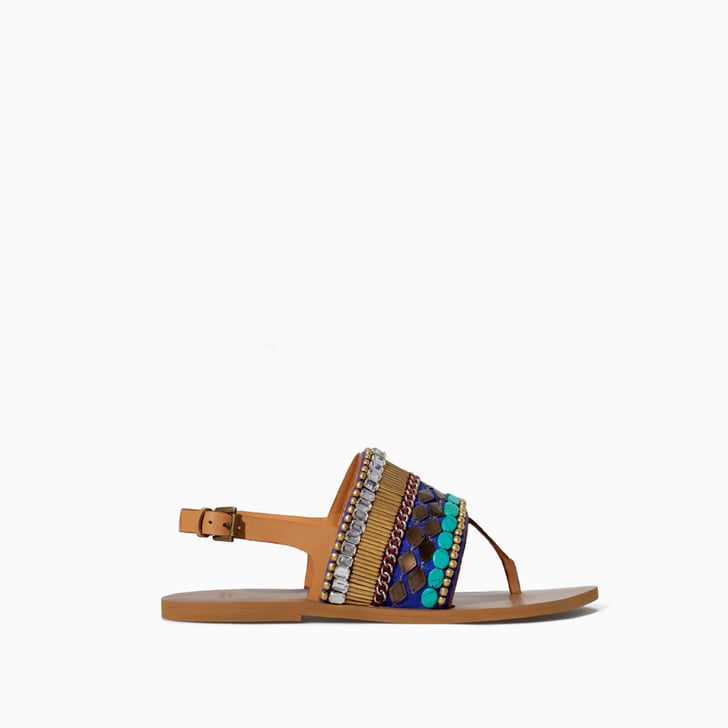 Zara Ethnic Flat Sandals | Summer Fashion Shopping Guide | June 2014 ...