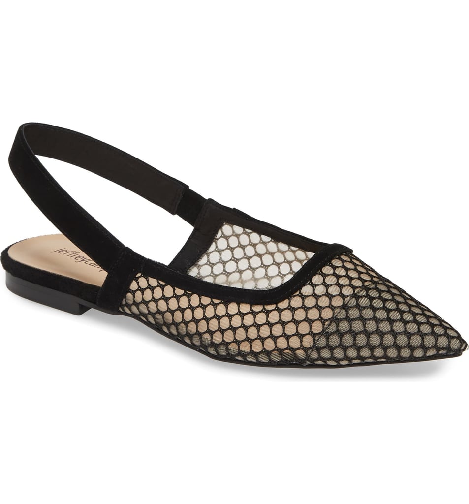 Jeffrey Campbell Emelia Mesh Slingback Flat | Best Slingback Flats 2019 ...