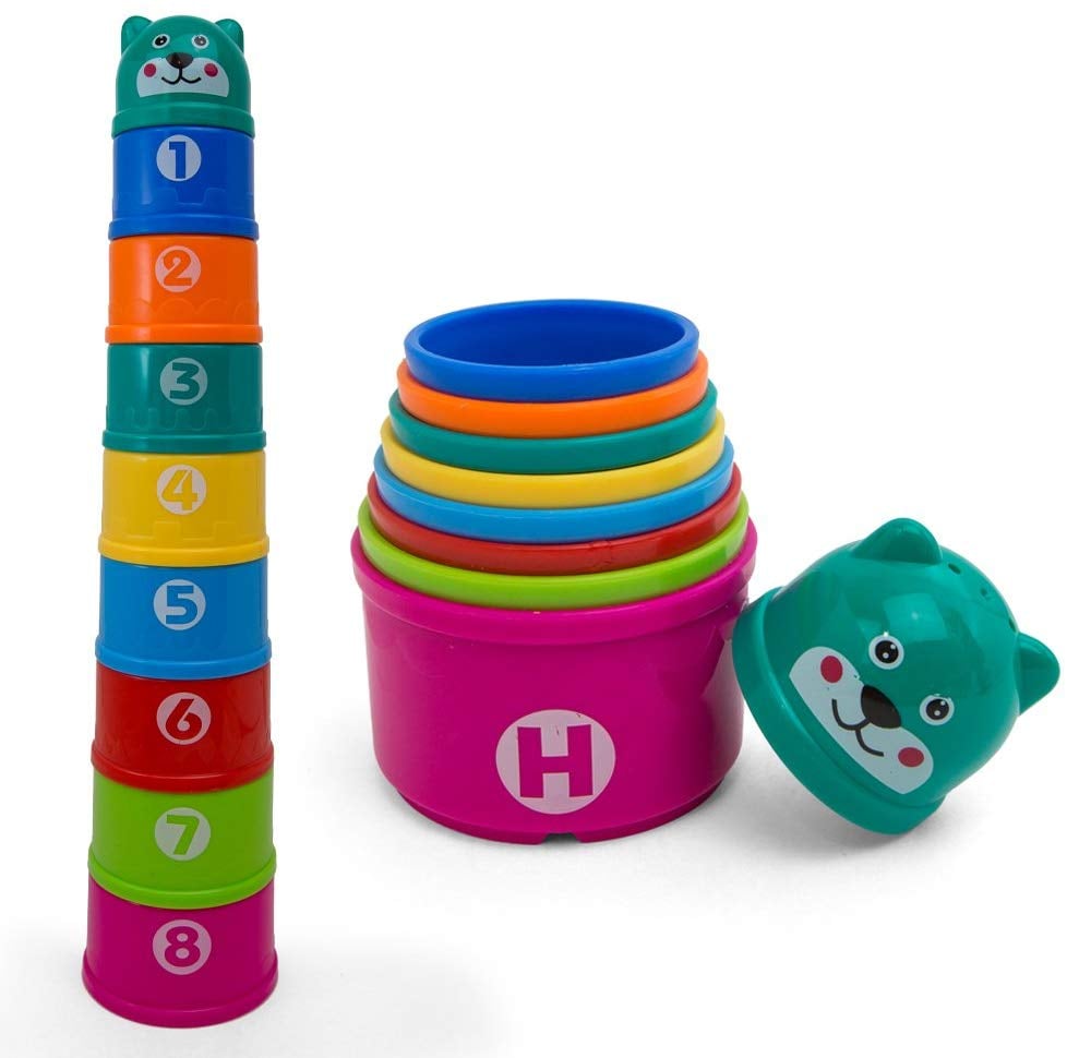 Kidsthrill Educational Rainbow Stacking & Nesting Cups