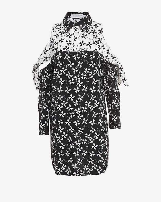 Tanya Taylor Cutout Shoulder Print Dress ($545)