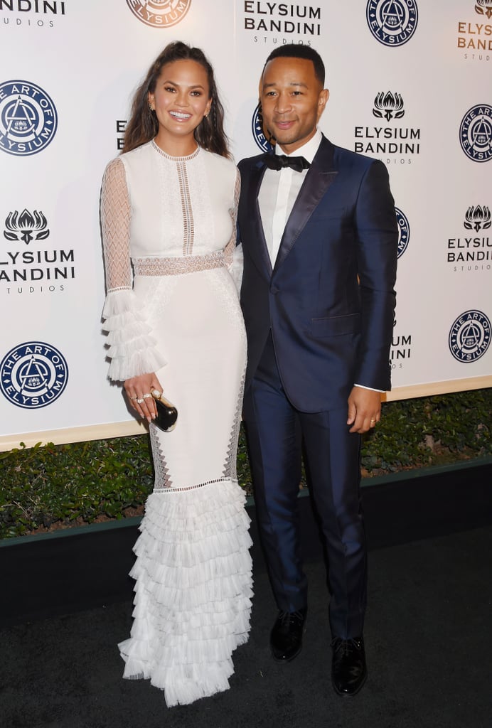 Chrissy Teigen and John Legend at Art of Elysium Gala 2017