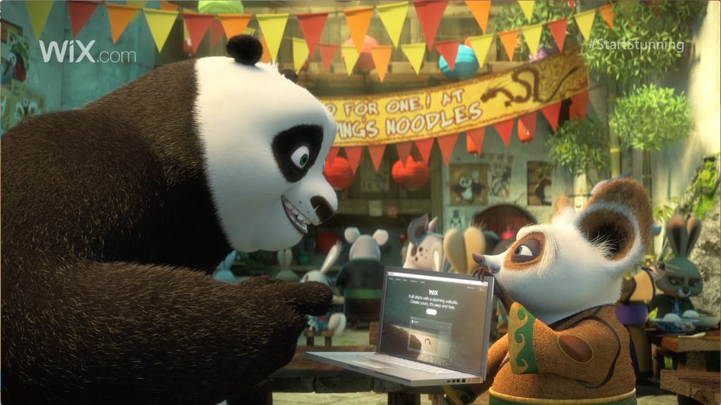 Wix.com: "Kung Fu Panda Discovers the Power of Wix"