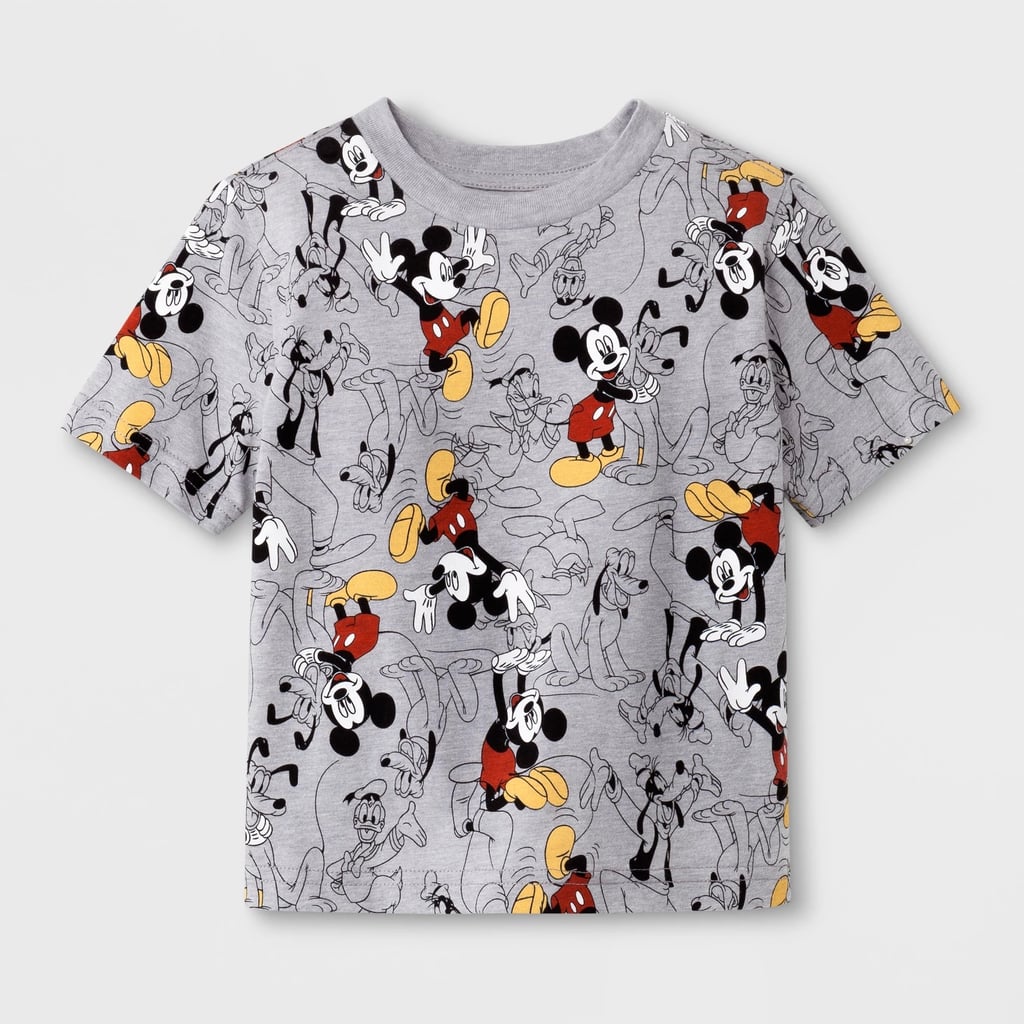 Toddler Boys' Mickey Mouse Print Short Sleeve T-Shirt