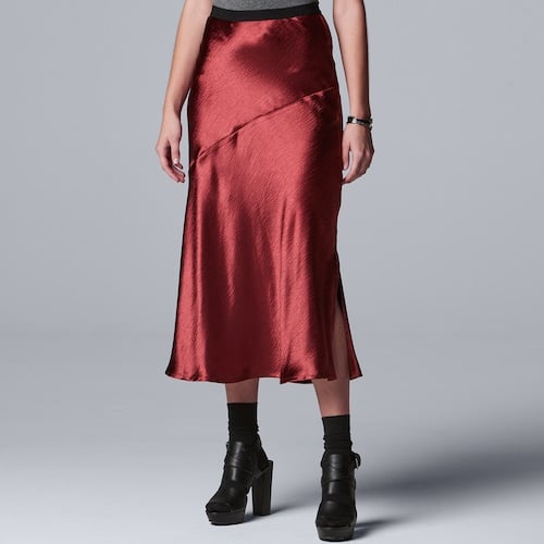 Simply Vera Vera Wang Satin Skirt